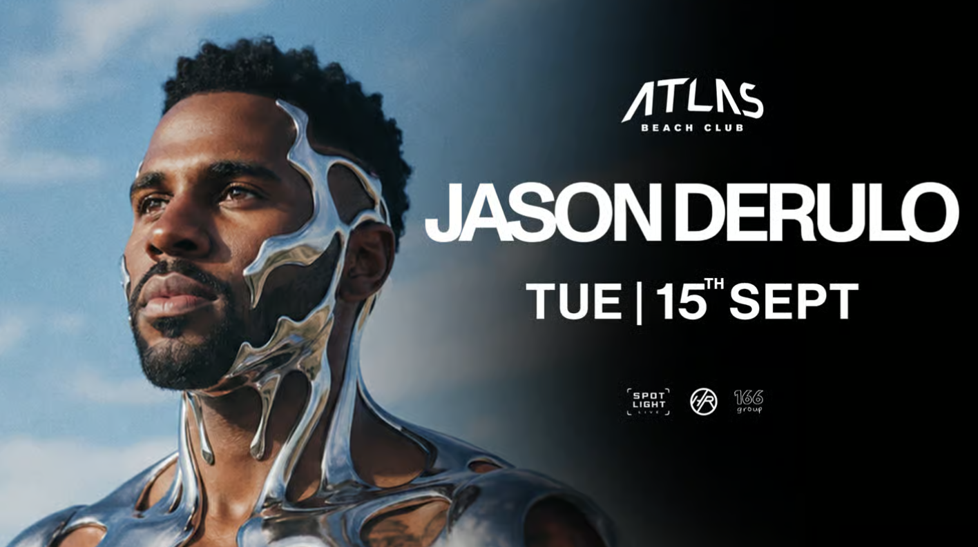Jason Derulo Live at Atlas Beach Club event artwork