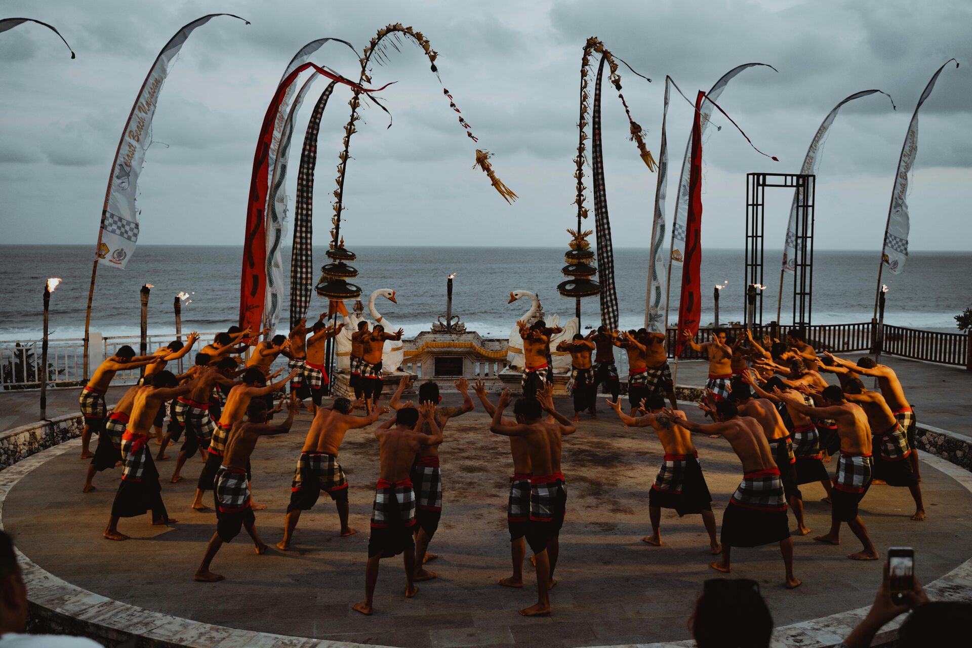 Uluwatu Temple Kecak fire dance at sunset